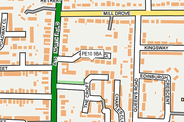 PE10 9BA map - OS OpenMap – Local (Ordnance Survey) PE10 9BA map - OS OpenMap – Local (Ordnance Survey)