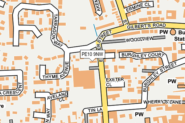 PE10 9NW map - OS OpenMap – Local (Ordnance Survey) PE10 9NW map - OS OpenMap – Local (Ordnance Survey)