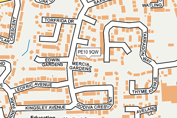 PE10 9QW map - OS OpenMap – Local (Ordnance Survey) PE10 9QW map - OS OpenMap – Local (Ordnance Survey)