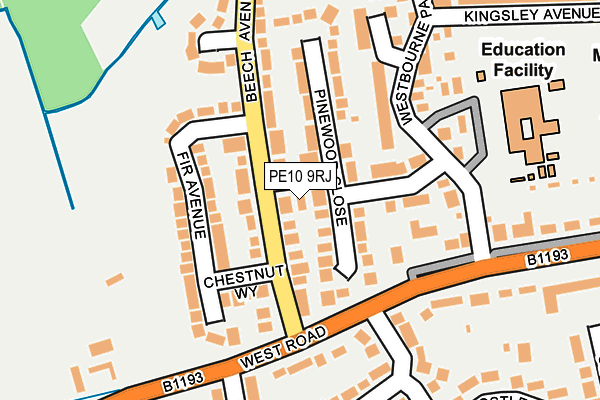 PE10 9RJ map - OS OpenMap – Local (Ordnance Survey) PE10 9RJ map - OS OpenMap – Local (Ordnance Survey)
