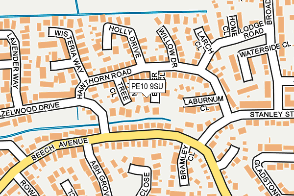 PE10 9SU map - OS OpenMap – Local (Ordnance Survey) PE10 9SU map - OS OpenMap – Local (Ordnance Survey)