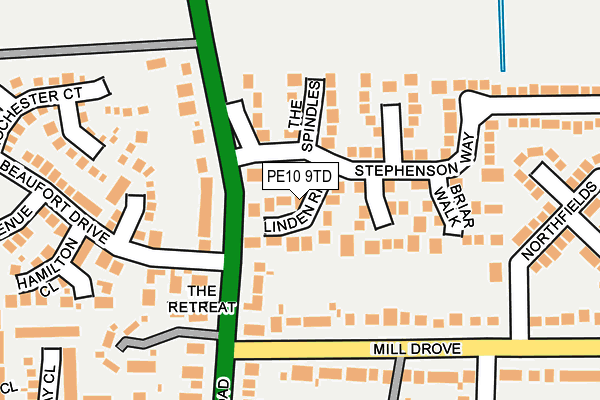 PE10 9TD map - OS OpenMap – Local (Ordnance Survey) PE10 9TD map - OS OpenMap – Local (Ordnance Survey)