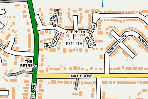 PE10 9TE map - OS OpenMap – Local (Ordnance Survey) PE10 9TE map - OS OpenMap – Local (Ordnance Survey)