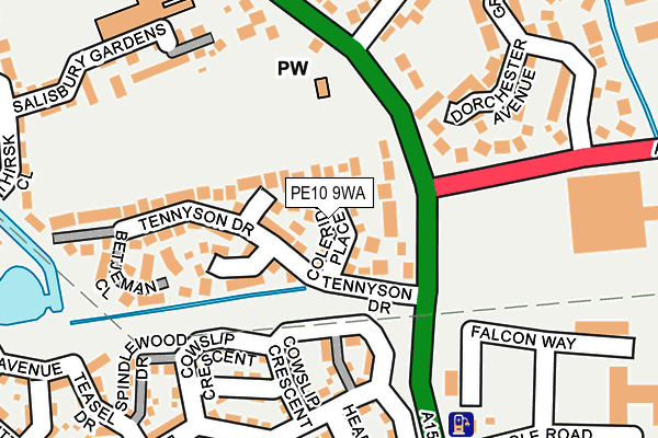 PE10 9WA map - OS OpenMap – Local (Ordnance Survey) PE10 9WA map - OS OpenMap – Local (Ordnance Survey)
