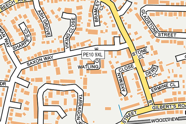 PE10 9XL map - OS OpenMap – Local (Ordnance Survey) PE10 9XL map - OS OpenMap – Local (Ordnance Survey)