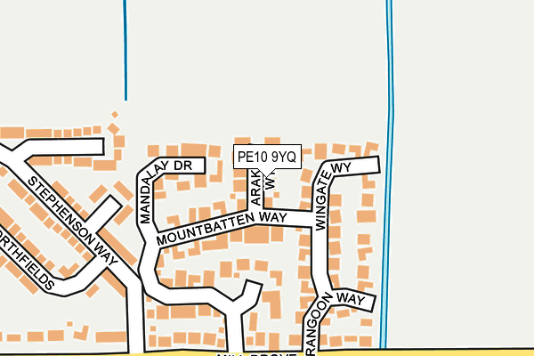 PE10 9YQ map - OS OpenMap – Local (Ordnance Survey) PE10 9YQ map - OS OpenMap – Local (Ordnance Survey)