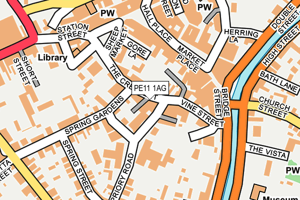 PE11 1AG map - OS OpenMap – Local (Ordnance Survey) PE11 1AG map - OS OpenMap – Local (Ordnance Survey)