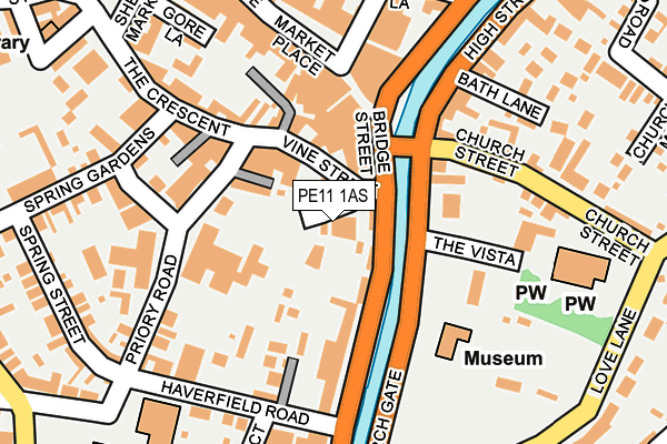 PE11 1AS map - OS OpenMap – Local (Ordnance Survey) PE11 1AS map - OS OpenMap – Local (Ordnance Survey)