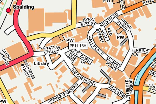 PE11 1BH map - OS OpenMap – Local (Ordnance Survey) PE11 1BH map - OS OpenMap – Local (Ordnance Survey)