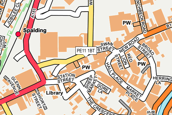 PE11 1BT map - OS OpenMap – Local (Ordnance Survey) PE11 1BT map - OS OpenMap – Local (Ordnance Survey)