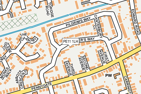 PE11 1LH map - OS OpenMap – Local (Ordnance Survey) PE11 1LH map - OS OpenMap – Local (Ordnance Survey)