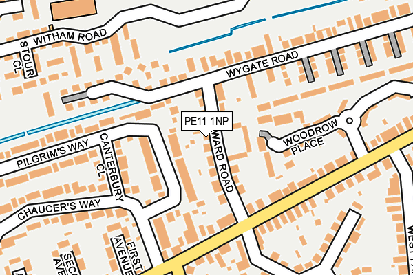 PE11 1NP map - OS OpenMap – Local (Ordnance Survey) PE11 1NP map - OS OpenMap – Local (Ordnance Survey)