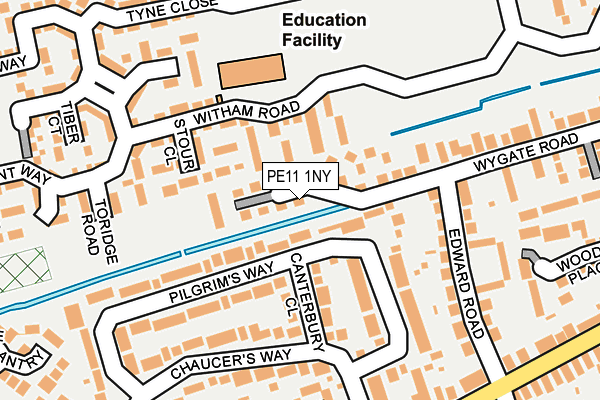 PE11 1NY map - OS OpenMap – Local (Ordnance Survey)