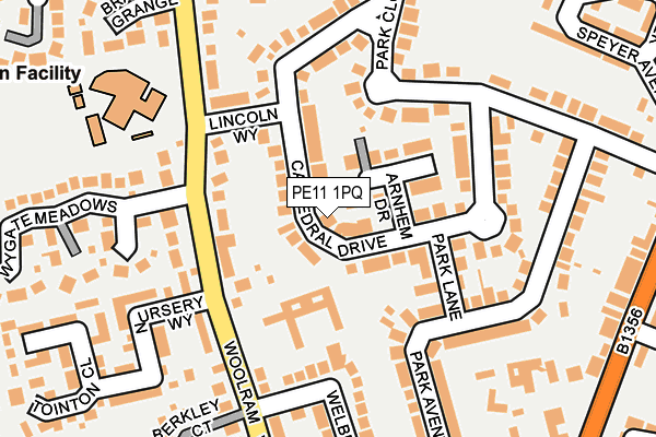 PE11 1PQ map - OS OpenMap – Local (Ordnance Survey) PE11 1PQ map - OS OpenMap – Local (Ordnance Survey)