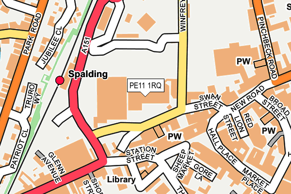 PE11 1RQ map - OS OpenMap – Local (Ordnance Survey) PE11 1RQ map - OS OpenMap – Local (Ordnance Survey)