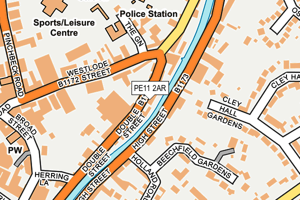 PE11 2AR map - OS OpenMap – Local (Ordnance Survey) PE11 2AR map - OS OpenMap – Local (Ordnance Survey)