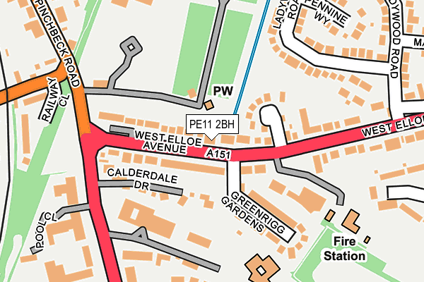 PE11 2BH map - OS OpenMap – Local (Ordnance Survey) PE11 2BH map - OS OpenMap – Local (Ordnance Survey)