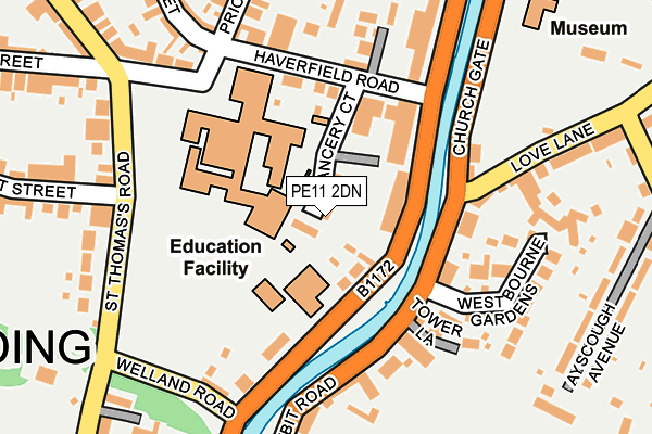 PE11 2DN map - OS OpenMap – Local (Ordnance Survey) PE11 2DN map - OS OpenMap – Local (Ordnance Survey)