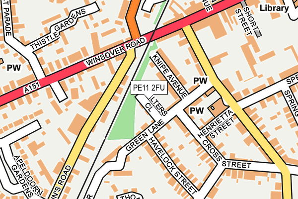 PE11 2FU map - OS OpenMap – Local (Ordnance Survey) PE11 2FU map - OS OpenMap – Local (Ordnance Survey)