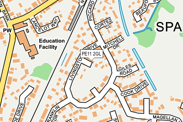 PE11 2GL map - OS OpenMap – Local (Ordnance Survey) PE11 2GL map - OS OpenMap – Local (Ordnance Survey)