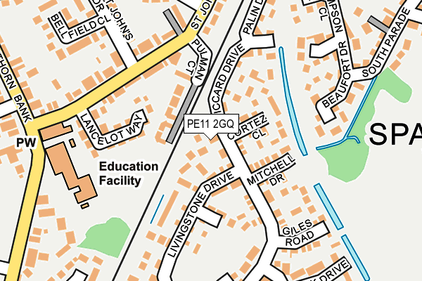 PE11 2GQ map - OS OpenMap – Local (Ordnance Survey) PE11 2GQ map - OS OpenMap – Local (Ordnance Survey)