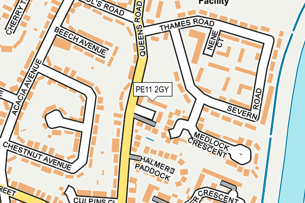 PE11 2GY map - OS OpenMap – Local (Ordnance Survey) PE11 2GY map - OS OpenMap – Local (Ordnance Survey)
