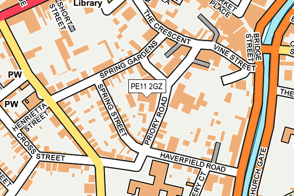 PE11 2GZ map - OS OpenMap – Local (Ordnance Survey) PE11 2GZ map - OS OpenMap – Local (Ordnance Survey)
