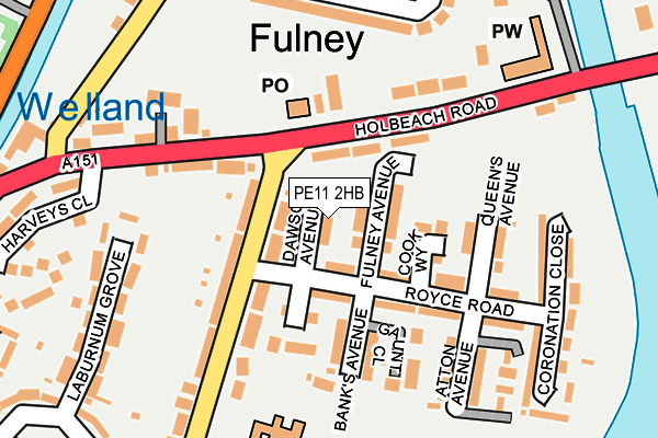 PE11 2HB map - OS OpenMap – Local (Ordnance Survey) PE11 2HB map - OS OpenMap – Local (Ordnance Survey)