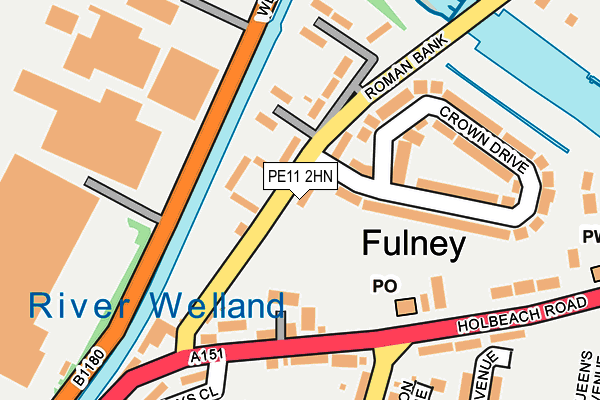 PE11 2HN map - OS OpenMap – Local (Ordnance Survey) PE11 2HN map - OS OpenMap – Local (Ordnance Survey)
