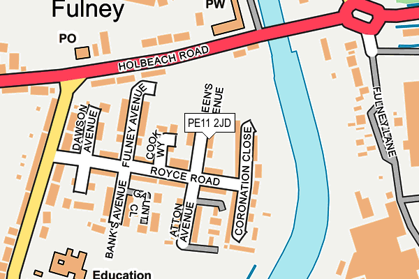 PE11 2JD map - OS OpenMap – Local (Ordnance Survey) PE11 2JD map - OS OpenMap – Local (Ordnance Survey)