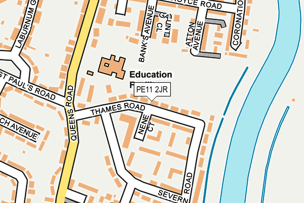 PE11 2JR map - OS OpenMap – Local (Ordnance Survey) PE11 2JR map - OS OpenMap – Local (Ordnance Survey)
