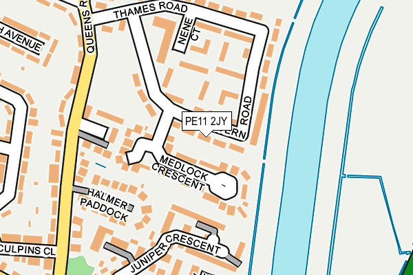 PE11 2JY map - OS OpenMap – Local (Ordnance Survey) PE11 2JY map - OS OpenMap – Local (Ordnance Survey)