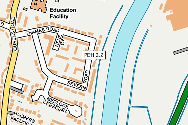 PE11 2JZ map - OS OpenMap – Local (Ordnance Survey) PE11 2JZ map - OS OpenMap – Local (Ordnance Survey)