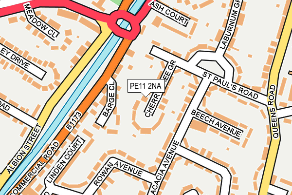 PE11 2NA map - OS OpenMap – Local (Ordnance Survey) PE11 2NA map - OS OpenMap – Local (Ordnance Survey)
