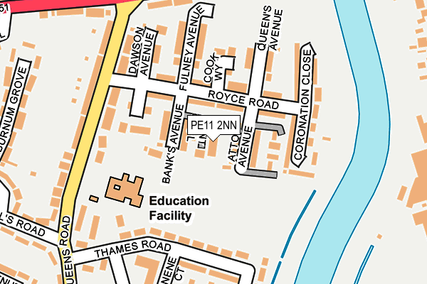 PE11 2NN map - OS OpenMap – Local (Ordnance Survey) PE11 2NN map - OS OpenMap – Local (Ordnance Survey)