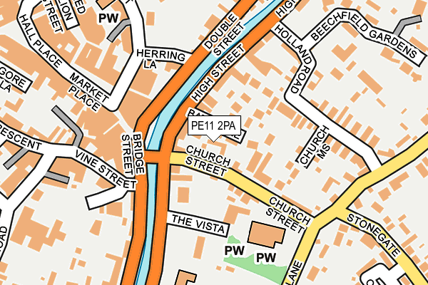 PE11 2PA map - OS OpenMap – Local (Ordnance Survey) PE11 2PA map - OS OpenMap – Local (Ordnance Survey)