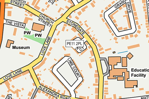 PE11 2PL map - OS OpenMap – Local (Ordnance Survey) PE11 2PL map - OS OpenMap – Local (Ordnance Survey)
