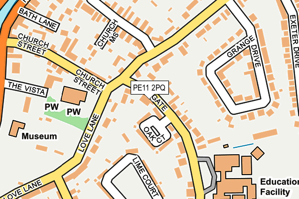 PE11 2PQ map - OS OpenMap – Local (Ordnance Survey) PE11 2PQ map - OS OpenMap – Local (Ordnance Survey)