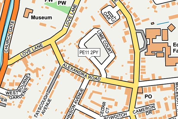 PE11 2PY map - OS OpenMap – Local (Ordnance Survey) PE11 2PY map - OS OpenMap – Local (Ordnance Survey)