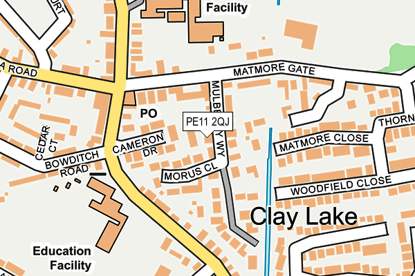 PE11 2QJ map - OS OpenMap – Local (Ordnance Survey) PE11 2QJ map - OS OpenMap – Local (Ordnance Survey)