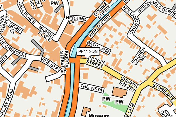 PE11 2QN map - OS OpenMap – Local (Ordnance Survey) PE11 2QN map - OS OpenMap – Local (Ordnance Survey)