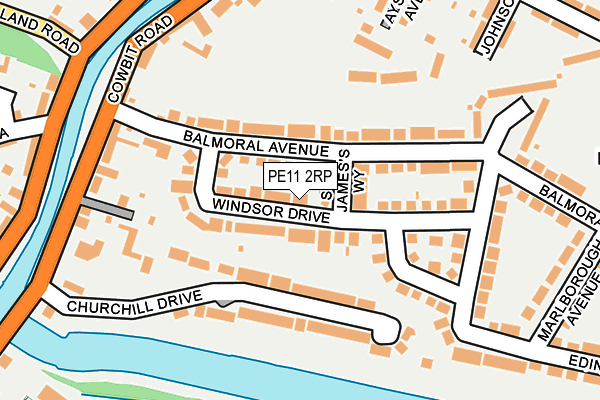 PE11 2RP map - OS OpenMap – Local (Ordnance Survey) PE11 2RP map - OS OpenMap – Local (Ordnance Survey)