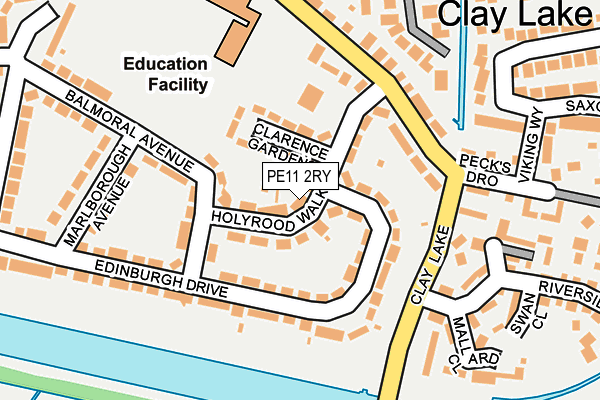 PE11 2RY map - OS OpenMap – Local (Ordnance Survey) PE11 2RY map - OS OpenMap – Local (Ordnance Survey)