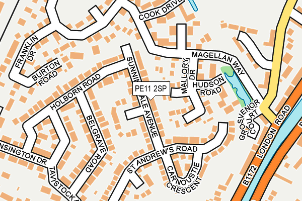 PE11 2SP map - OS OpenMap – Local (Ordnance Survey) PE11 2SP map - OS OpenMap – Local (Ordnance Survey)