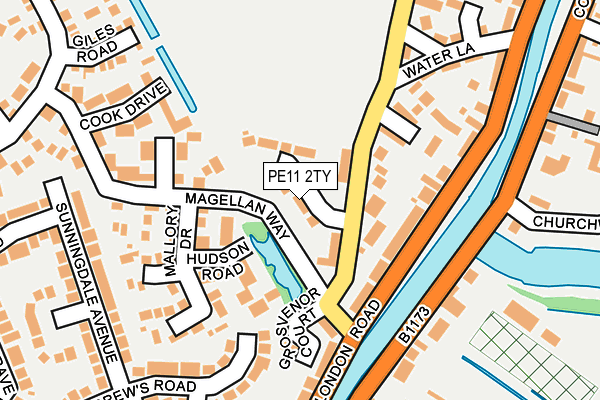 PE11 2TY map - OS OpenMap – Local (Ordnance Survey) PE11 2TY map - OS OpenMap – Local (Ordnance Survey)