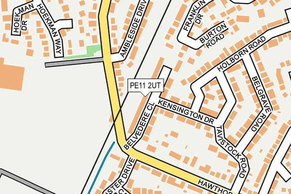 PE11 2UT map - OS OpenMap – Local (Ordnance Survey) PE11 2UT map - OS OpenMap – Local (Ordnance Survey)