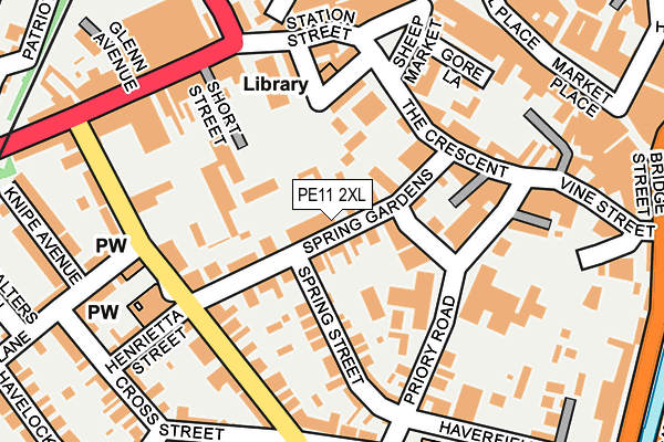 PE11 2XL map - OS OpenMap – Local (Ordnance Survey) PE11 2XL map - OS OpenMap – Local (Ordnance Survey)