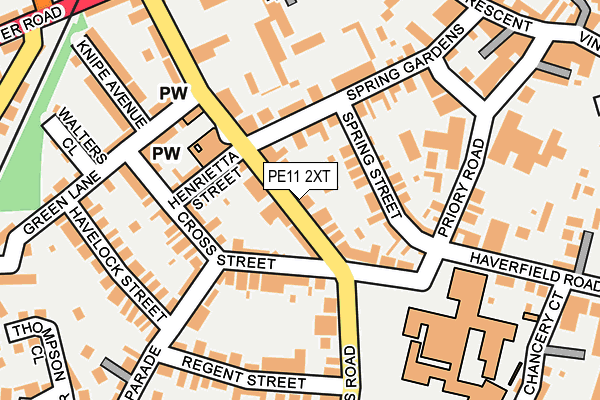 PE11 2XT map - OS OpenMap – Local (Ordnance Survey) PE11 2XT map - OS OpenMap – Local (Ordnance Survey)
