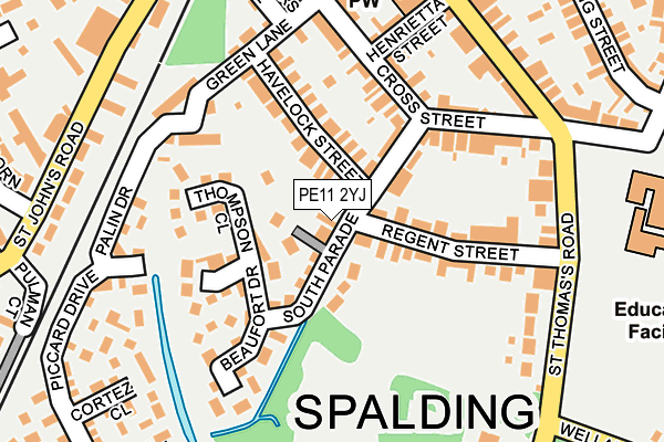 PE11 2YJ map - OS OpenMap – Local (Ordnance Survey) PE11 2YJ map - OS OpenMap – Local (Ordnance Survey)