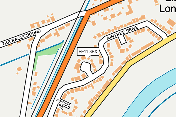 PE11 3BX map - OS OpenMap – Local (Ordnance Survey) PE11 3BX map - OS OpenMap – Local (Ordnance Survey)